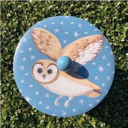 DD2965 - Owl - Dog and Dome - Tin Biscuit Barrel